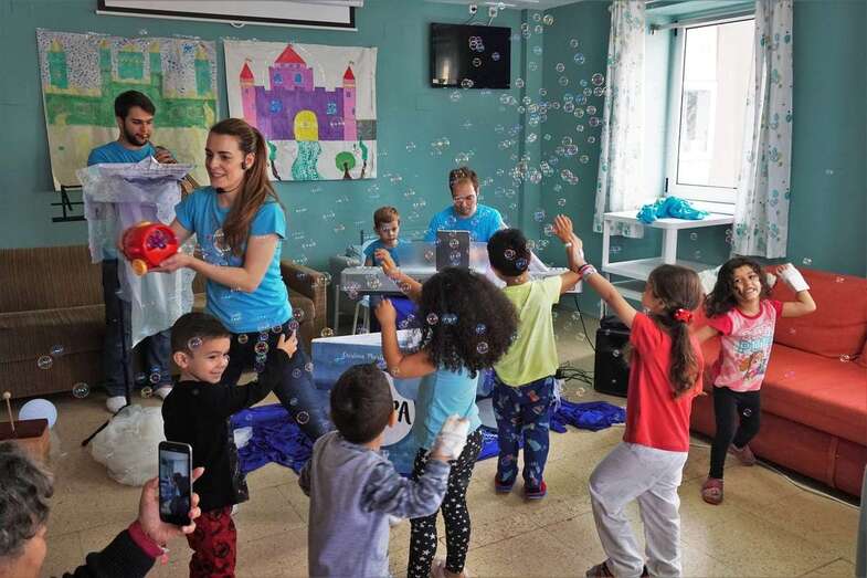 Imagen archivo del espectáculo en el Hospital Insular Materno-Infantil de Gran Canaria (Foto TA)